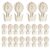 30pcs Paintable Wooden Flower Cutouts for DIY Craft Decorations