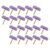 30pcs Purple Rhinestone Thumb Tacks Decorative Push Pins