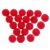 30pcs Red Felt Wool Pom Poms for Crafts, 2cm Round Beads Set