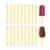 30 Pcs Reusable Acrylic Popsicle Sticks, 4.5 Inch Acrylic Cakesicle Sticks for Candy Cake Family Party DIY, Cream Gifts Party Craft (Gold)