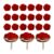 30pcs Rose-Shaped Red Thumb Tacks Resin Metal Push Pins for Boards