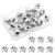 30 PCS Silver Star Push Pins Cute Thumb Tacks for Wall Bulletin Board