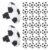 30pcs Soccer Pen Clip Pvc Football Shape Clip for Notebook and Pen