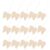 30pcs Unfinished Angel Wing Wood Craft Blanks, Pre Drilled