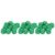 30Pcs White Number Dots Plastic Dice Set Portable for Board Games Math Teaching (Green)