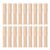 30pcs Wooden Clothespins Flat Slotted Rustic Pegs for Laundry Craft