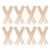 30pcs Wooden Clothespins for Crafts and Laundry Flat Slotted
