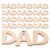 30pcs Wooden Hanging Letter Crafts, Unfinished Beige Wood DIY Tags