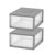 30 Qt Large Plastic Drawers, Under Bed Storage Bins, Stackable, Modular, 2Pk