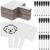 30 Sets Handheld White Board with Erasable Marker Pens, Double Sided Dry Erase Signs, 9.06 x 6.89 in, Handheld White Board Auction Paddles for Classroom, Meeting, Voting, Shower Games