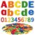 310 Pcs Felt Letter Bulletin Board Self Adhesive Sticker,Rainbow Color