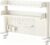 31.5 Inch Clip-on Desktop Organizer Bookshelf with Pegboard, Desk Shelf Organizer, Multipurpose Computer Desk Desktop Bookshelf, Desk Extender Pegboard Clamp, Desktop Display (White)