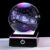 3.15″ K9 Crystal 3D Solar System Ball with Black LED Colorful Lighting Touch Base, Engraving Solar System Star Planet Model Decor, Science Universe Astronomy Gifts for Astronomy Lovers