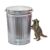 31 Gallon Galvanized Steel Trash Can, Heavy-Duty Rodent-Proof Bin with Lid