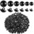 320 PCS Sew On Safety Eyes Buttons, Crochet Eyes for Animals 8mm to 15mm Plastic Mushroom Domed Sewing Doll Eye for Crafts for DIY Stuffed Animals Amigurumis Crochet Doll Making