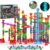 325 PCS Motorized Marble Run Building Set, Marble Maze Race Track with Electric Spiral Elevator & Glow Marbles, STEM Construction Toy Gift for Boys Girls Ages 6+