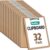 32 Pack Clipboards Bulk, Clipboards for Classroom, Letter Size (9 x 12.5 Inch) Wooden Clipboard, Hardboard Office Clipboard, Classroom Supplies