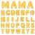 32 Pcs Chunky Bubble Letter Beads, Large Letter Beads for Keychain
