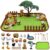 32 Pcs Zen Garden Kit for Desk, Mini Zen Sand Garden with Wooden Tray & Rake, Realistic Farm Animal & Figurines, Farmhouse Stress Relief Fidget Toy for Adults Home & Office, Mindfulness Gift