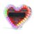32 RGBs LED Heart Shape Soldering Kits Educational Electronics Learning Set for Students and Craft Enthusiasts Gift Heart Shaped RGBs LED Soldering Project