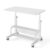 32″ Rolling Desk with Storage Shelves, Height Adjustable for Small Space