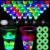 32 Set Halloween Glow in the Dark Beer Pong Light-Up Plastic Cups Glow Coasters Glowing Balls Halloween Spider Accessories Perfect for Night Parties Birthdays Bars BBQs Camping (Color Style 1)