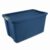 34-Gallon Blue Plastic Storage Box with Latching Lid, Stackable