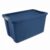 34-Gallon Navy Plastic Storage Container with Snap-Lock Lid