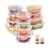 34 Piece Glass Food Storage Containers with Lids Set, Meal Prep Container with Secure Locking Lids for Kitchen, Pink (17 Containers & 17 Lids)