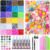 35000Pcs Rhinestones & 100PCS Resin Charms Fake Fruit Flowers Animals for Bag Phone Junk Case