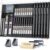 35Pcs Art Mechanical Pencil Set with Case, 0.5 0.7 0.9 2.0 Graphite Metal Drawing Drafting Pencils, Sharpener Erasers 384PCS Lead Refills (6B 4B 2B HB 2H 4H Colors) Pencils for Writing Sketching