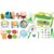 35 PCS Wooden Play Kitchen Accessories, 17 PCS Bug Catching Kit with Bug Collector Butterfly Net Magnifying Glass Insect Catcher Tweezers