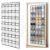 35 Pockets Over The Door Shoe Organizer, Large Breathable Mesh Hanging Shoe Rack with 4 Metal Hooks, Space Saving White Over Door Shoe Storage Holder Mesh Bag for Closet Entryway Bedroom Pantry