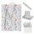 35 Sheets Floral Tissue Paper, 20x14in Flower Tissue Paper for Gift Bags Gift Wrapping, Crafts, Decoupage Art Packing Supplies for Weddings, Birthdays, Holidays Decor-Blue Rose