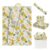 35 Sheets Floral Tissue Paper, 20x14in Flower Tissue Paper for Gift Bags Gift Wrapping, Crafts, Decoupage Art Packing Supplies for Weddings, Birthdays, Holidays Decor-Yellow Flower
