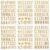 360 Pcs 3D Gold Letter Stickers, Foam Alphabet Number Stickers 1 Inch