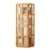 360° Rotating CD Display Rack 3-Tier Bookshelf Tower for Bedroom Living Room & Office Compact Storage (Wood Color 35x35x124cm)