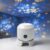 360° Rotating LED Snowflake & Ocean Wave Projector Night Light with Multi-Angle Base for Bedroom, Meditation, Home Theater