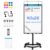 360° Rotating Magnetic Mobile Whiteboard, Height Adjustable Dry Erase Board