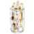 360 Rotating Makeup Organizer, Skincare Perfume Holder, 3 Tier 9inch, Clear