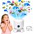 360° Rotating Ocean Wave Projector Night Light, USB Plug-in Dimmable Mood Lamp with Multi-Angle Projection Base for Bedroom, Meditation, Home Theater and Relaxation, 1 Pack