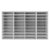 36‑Compartment PVC Literature Organizer with Removable Dividers, White