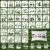 36 Panda Stencils for Painting, 3 Inch Cute Animal Templates for Crafts