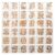 36 PCS 4 Inch Drawing Templates Letter Stencils Numbers Plastic