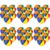 36 Pcs Beach Stress Ball 2.5 Inch Summer Mini Stress Relief Balls Rainbow Squeeze Toys Pu Foam Squeezy Toy for Girls Boys Adults Beach Birthday Party Favors Water Pool Games(Multicolor)