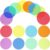 36Pcs Carpet Dots with Hook & Loop, Colorful Floor Spots for Classroom Seating