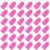 36PCS Cheerleading Pom Poms Metallic Foil Plastic Pom Poms with Baton Handle for Game Sports Squads Dancing Party Football Basketball Club Spirit Sports Stage Performance Celebration (Pink)