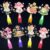 36Pcs Fairy Led Finger Lights Fairy Princess Party Favors Glow in the Dark Light Up Finger Lights Mushroom Flower Toys Bulk for Wonderland Garden Party Goodie Bag Stuffer Birthday Gift Classroom Prize