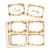 36 Pcs Fall Name Labels 2.5 × 3.5 Inch Notebook Name Tag Stickers