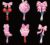 36 Pcs Finger Lights Bow Theme Party Favors for Kids Pink Bow Cupcake Cherry Boots Glow in the Dark Light Up Party Supplies Gifts Bulk Birthday Goodie Bag Stuffers Classroom Prizes for Girls